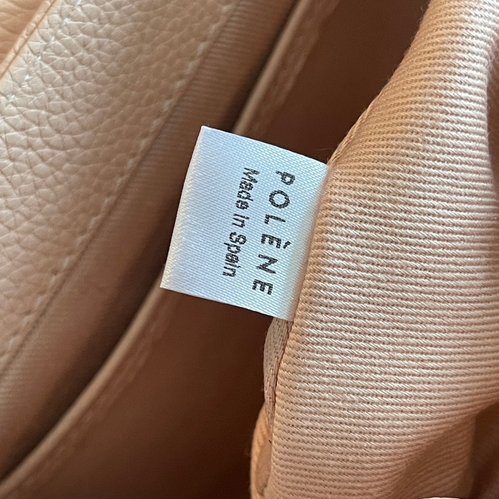 Polene numero un mini leather crossbody bag in pink - Picture 13 of 14
